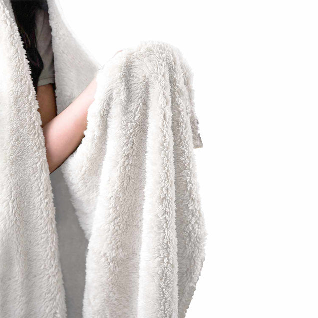 Wisconsin Love White | Hooded Blanket