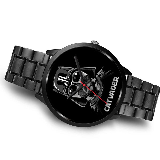 Cat Vader | Black Stainless Steel Watch