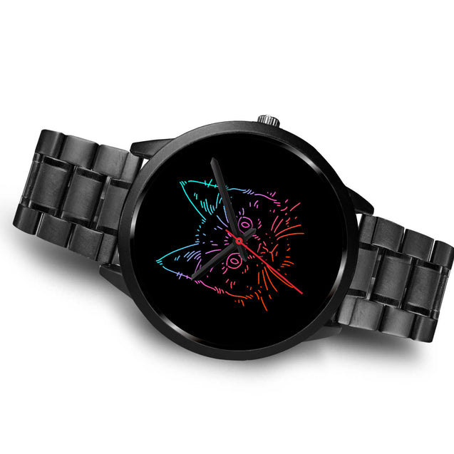 Colours | Black Stainless Steel Watch