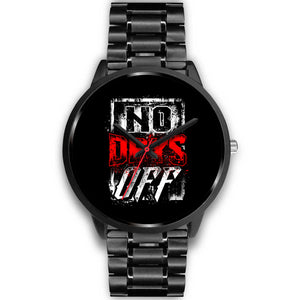 No Days Off | Black Stainless Steel Watch