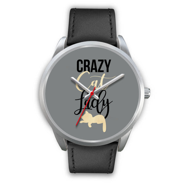 Crazy Cat Lady | Silver Stainless Steel Watch
