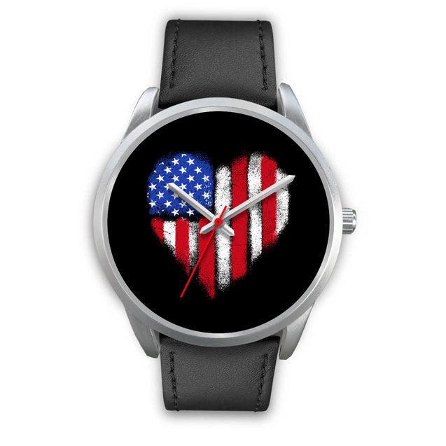 Love For U.S.A. | Silver Stainless Steel Watch