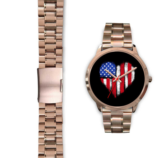 Love For U.S.A. | Rose Gold Stainless Steel Watch