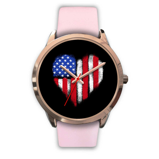 Love For U.S.A. | Rose Gold Stainless Steel Watch