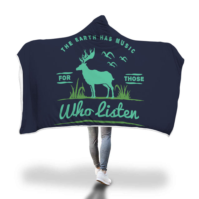The Earth Has Music | Hooded Blanket