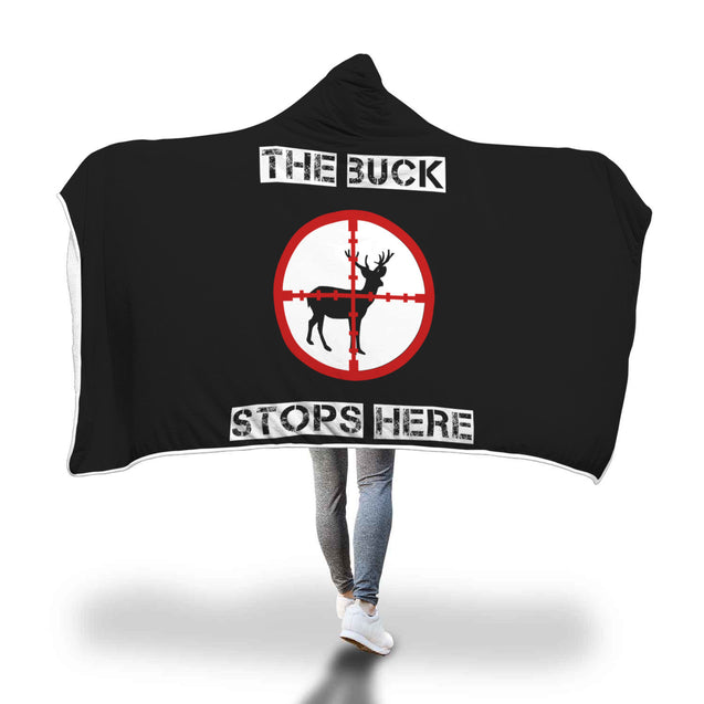 The Buck Stops Here | Hooded Blanket