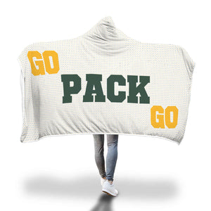 Go Pack Go Typography | Hooded Blanket