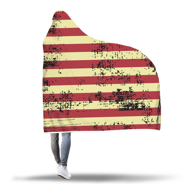 American Flag Grunge | Hooded Blanket