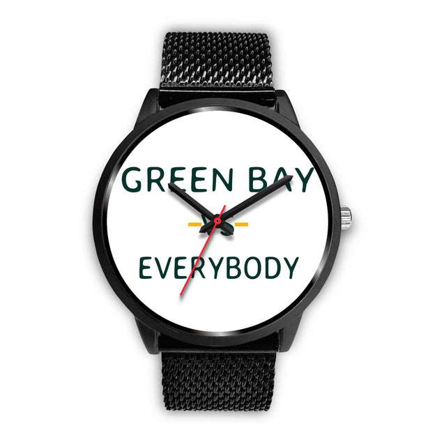 Green Bay VS Everybody | Black Stainless Steel Watch