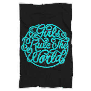 Girls Rule The World | Sherpa Blanket