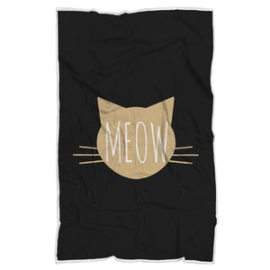 Meow Gold | Sherpa Blanket