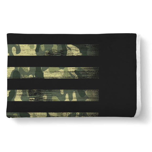 Camo Flag | Sherpa Blanket