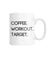 Coffee. Workout. Target. | Coffee Mug White Coffee Mug