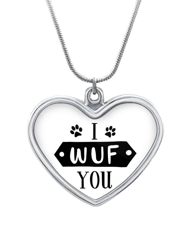I Wuf You | Heart Necklace