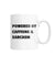Powered By Caffeine & Sarcasm | White Coffee Mug
