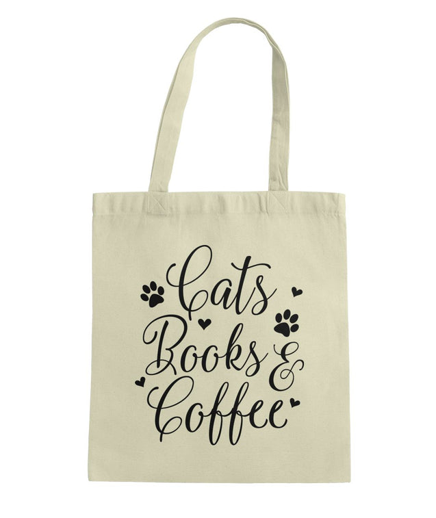 Cats, Books, Coffee | Tote Bag