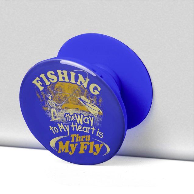 Fishing: The Way To My Heart | Collapsible Cell Phone Stand