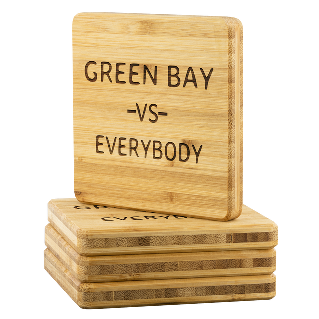 Green Bay VS Everybody | Bamboo Coasters
